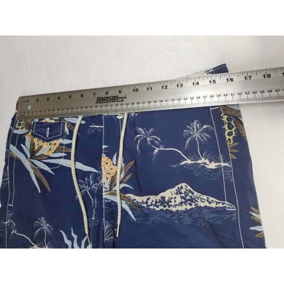 Tommy Bahama Relax Mens Boardshorts Mesh Line Hawaiian Small Blue - Picture 6 of 7